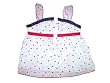 GLO Jeans Toddler Girls White Star Print Baby Doll Top