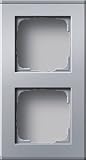Gira 136226 Profil 55 2-fach aluminium