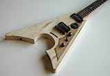 NEW DISTRESSED V-BODY JACKNIFE ELECTRIC GUITAR w/ EMGs