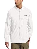 Columbia Men's Airgill Lite Long Sleeve Shirt (Small, Cool Grey)