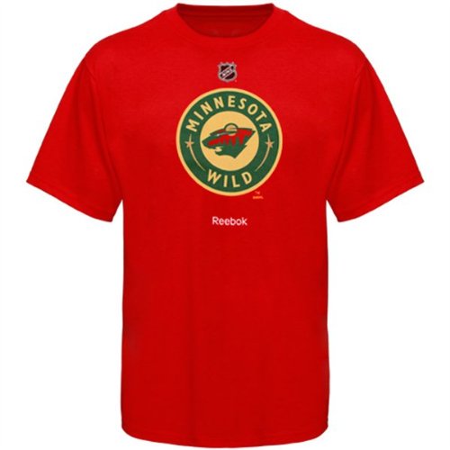 NHL Toddler Minnesota Wild Primary Logo S/S Tee - R4P3Rmkwl (Red, 3T)