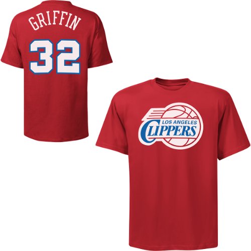 NBA Boys' Los Angeles Clippers Blake Griffin S/S Player Name And Number Tee (Red, X - Large)