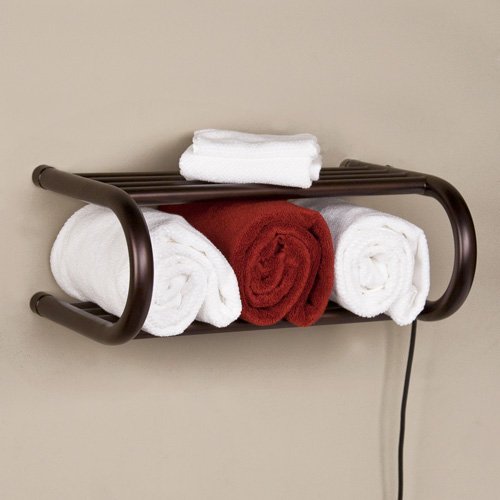 23″ Luena Plug In Electric Towel Warmer Shelf Oil Rubbed Bronze