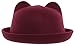 EOZY Kid Girls Wool Felt Cat Ears Hat Fedora Bowler Head Circumference 21