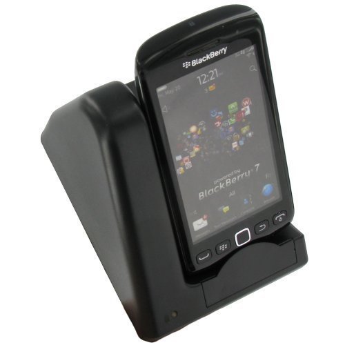 Fosmon® Premium Quality USB Cradle Desktop Charger Pod for Blackberry Torch 9850/9860 with Extra Battery Charging Slot