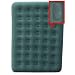 10T AERO DOUBLE (189×137x22 cm) - Komfort Luftbett mit integrierter Fußpumpe - 2 Person - Velour Oberseite