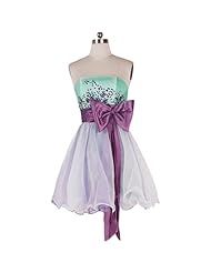 Short Fitted Applique  Organza Homecoming Dress  With a Bow(s)