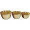 Gold Dust Set of 3 Mixing Bowls - Sienna