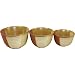 Gold Dust Set of 3 Mixing Bowls- Sienna