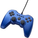 ELECOM PS3 PC両対応USBゲームパッド 振動機能・連射機能付 ブルー JC-U3112FBUの画像