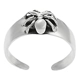 Sterling Silver Women's Celtic Spider Toe Ring Hypoallergenic .925 Stamp Adjustable Size
