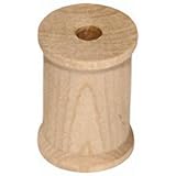 MyCraftSupplies Unfinished Wood Spools 1 x 3/4 inch Set of 25 Made in the USA