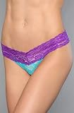 Biatta Intimates The Beth All Over Lace Thong in Vivid Jade,Intimates for Women
