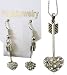 Cupid's Heart Arrow Necklace and Earring Set