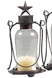 Antique Star Lantern Small Brass