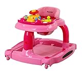 Dream On Me 2 in 1 Baby Tunes Musical Activity Walker and Rocker, Pink