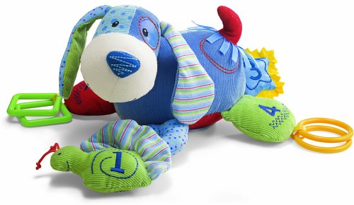 Childrens Toyshop  Toys : Gund Baby Snoodle Puppy in patch work teaching toy
