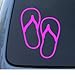 FLIP FLOPS - Sandals - Car, Truck, Notebook, Vinyl Decal Sticker #1012 | Vinyl Color: Pink