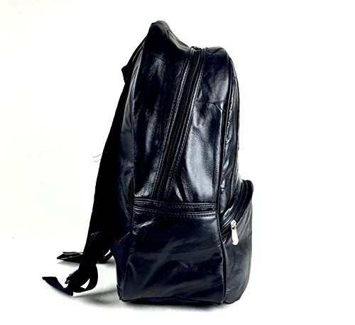 Goson® Genuine Cowhide Stylish Patch Leather Backpack/Purse