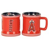 MLB Teams Ceramic 2oz Shot Glass 2 Pack - Los Angeles Angels