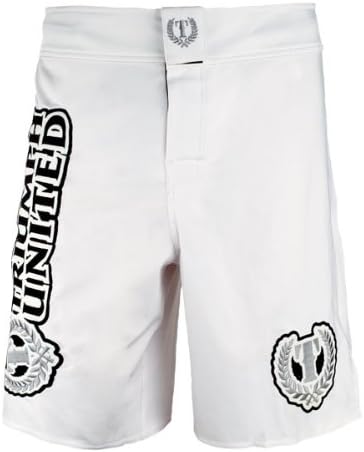 Triumph United Fight Shorts, White, Large