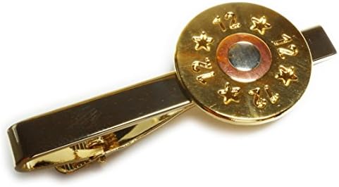Shotgun 12 GA Gauge Cartridge Shell Hat Suit Wedding Work Tie Bar Clip