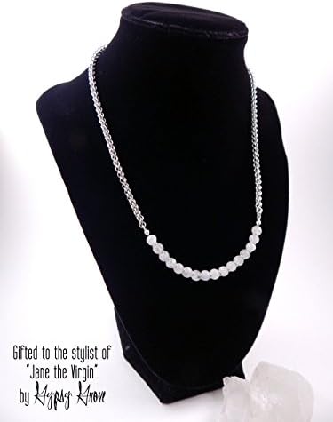 Moonstone Micro JPL Chainmaille Necklace