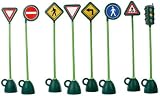 3 piece Signage Set (Light, Stop, Crossing)