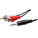 1/8" Stereo (3.5mm) Male Mini to 2-RCA Male Audio Y-Cable iPod Compatible (6 FT.)