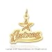 14k Yellow Gold Houston Astros Stylized Star Pendant