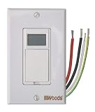 Woods 59018 7-Day Programmable Light Switch, White