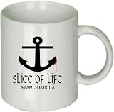 Slice of Life Miami Florida Anchor Ceramic Coffee Cup Mug