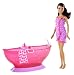Barbie Bath Tub And Barbie African-American Doll Playset