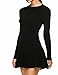 ANGVNS O-Neck Knit Stretchable Elasticity Long Sleeve Slim Sweater Jumper