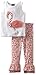Mud Pie Little Girls' Flamingo Top and Pant Set