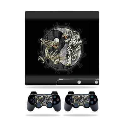 Protective Vinyl Skin Decal Cover for Sony Playstation 3 PS3 Slim Skins + 2 Controller Skins Sticker Yin And Yang Protective Vinyl Skin Decal Cover for Sony Playstation 3 PS3 Slim Skins + 2 Controller Skins Sticker Yin And Yang