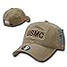 Decky US Marines Tan USMC Dual Flag Polo Style Baseball Cap