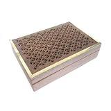 Outdoor Living : Sheesham Wood Fretwork Box Star Pattern