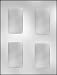 CK Products 3-1/2-Inch Plain Bar/Card Chocolate Mold