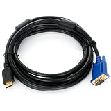 3 Metre Gold Plated HDMI to VGA/SVGA Cable. Part of the XYLO ACCESSORIES RANGE