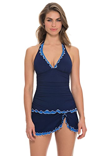 Profile by Gottex Women's Blue Lagoon Halter Tankini Top