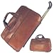 Trolley Reisetasche aus Leder mit Teleskopgriff, klassisch ViaggioNobile