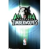 Minnesota Timberwolves Logo 2010 Sports Poster Print - 22x34 custom fit with RichAndFramous Black 22 inch Poster Hangers