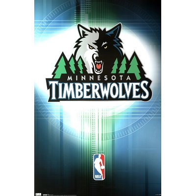 (22x34) Minnesota Timberwolves Logo 2010 Sports Poster Print