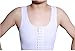 Breathable Super Flat Les Lesbian Compression 3 Rows Central Clasp Chest Binders (XX-Large, White)