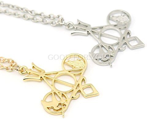 Hot Mortal Instruments Harry Potter Hunger Games Percy Combined Movie Necklace Pendant (Silver Color)