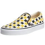 Vans Unisex Classic Slip-On Skateboarding Shoe (Logo Check) navy/spectra yellow/white VEX53WM 9.5 UK