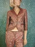 Prada - $2590 New PRADA Authentic Purple Gold Brocade Jacket 12 46