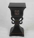 Privilege 55027 Wooden Pedestal - Vintage Black