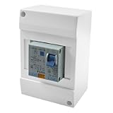 uxcell　残留電流回路ブレーカ　ブレーカ　短絡保護　オン/オフ制御　過負荷保護　単極　AC　230/400V　25A　C25